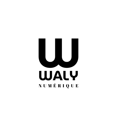 Logo de Waly Numérique en noir.